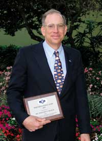 Dr. Tim Trayer, recipient of the Meritorious Service Award