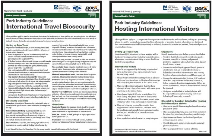 image of two fact sheets