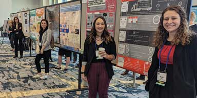 Students presenting posters at the 2023 AASV Annual Meeting