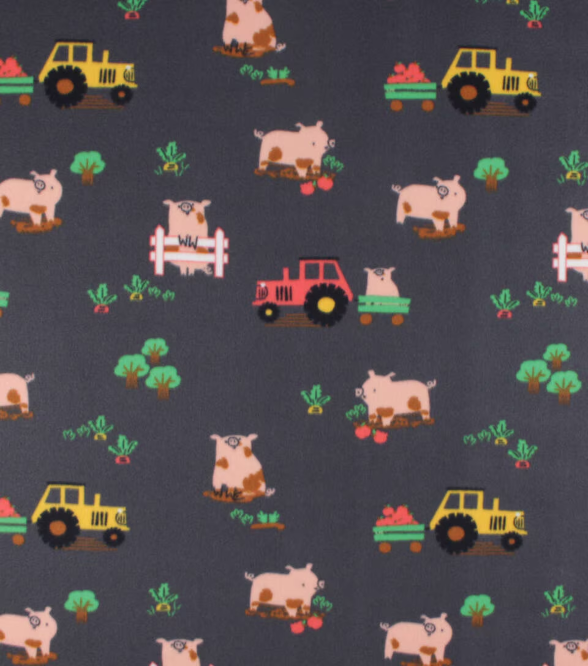 Pigs on the Farm Handmade Tie Blanket