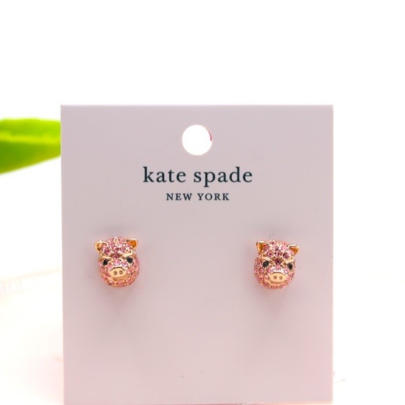 Kate Spade Year of the pig stud earrings